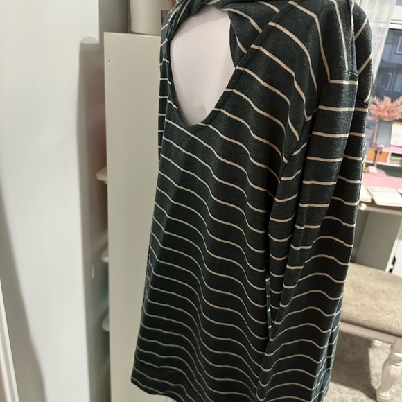 Staccato Dark Green Striped Long Sleeve Top - Picture 5 of 6